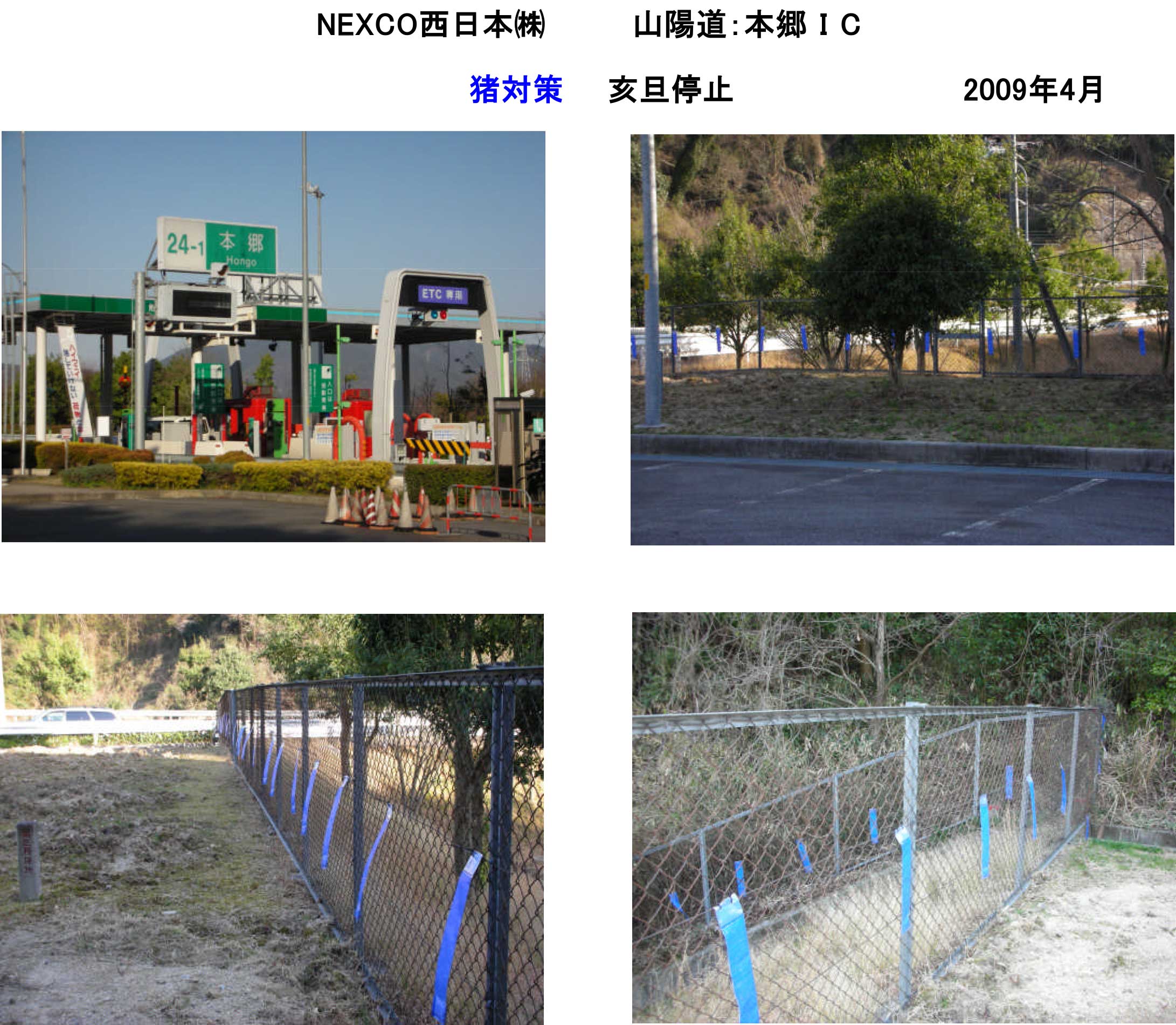 イノシシ侵入防止・侵入対策│亥旦停止(青～猪用）｜中島機械